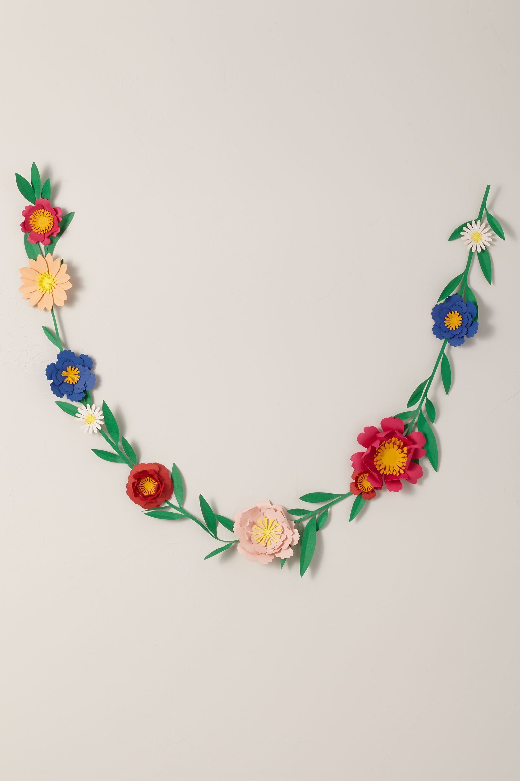 paper flower garland bhldn paper flower garland