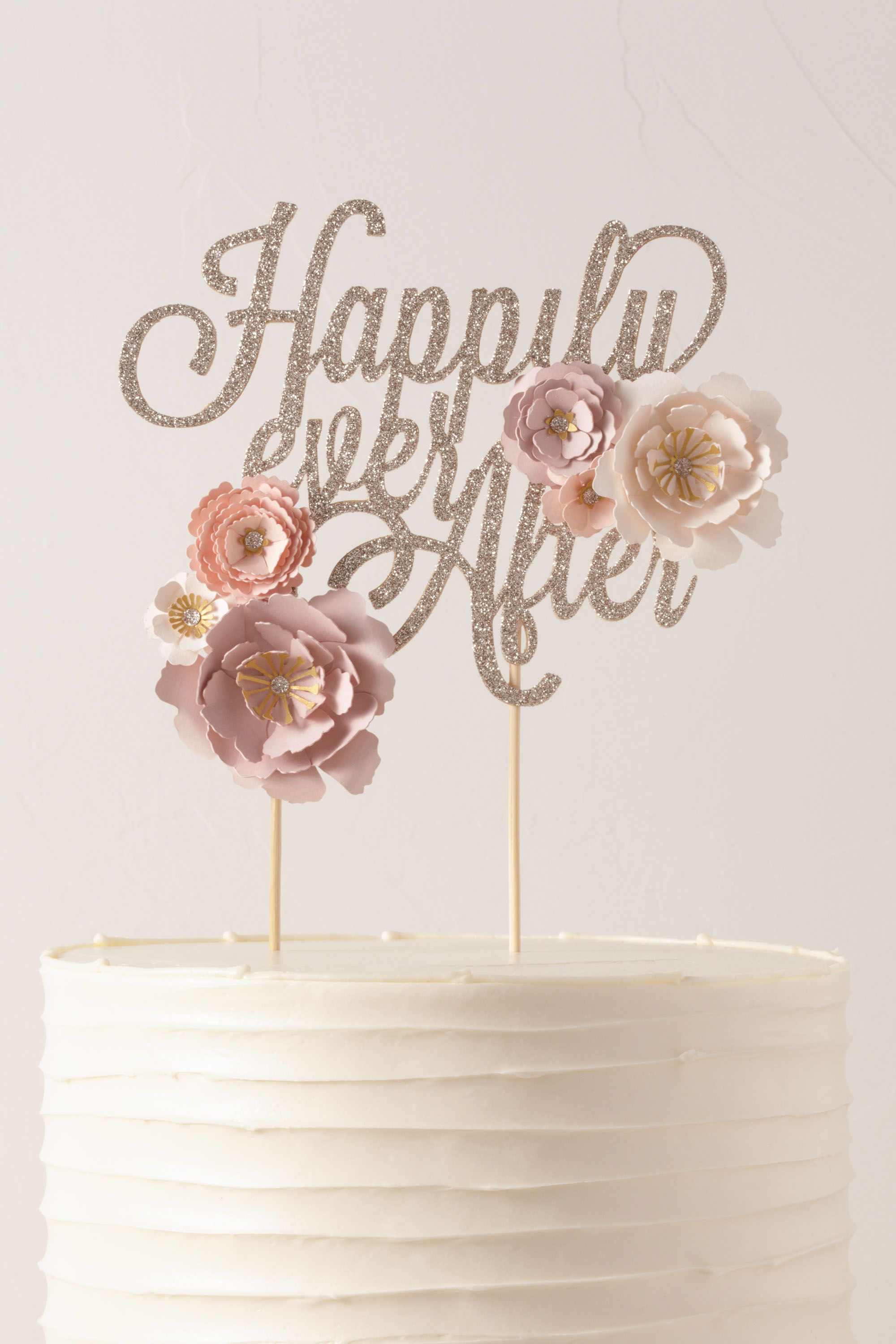 Happily Ever After Cake Topper Bhldn