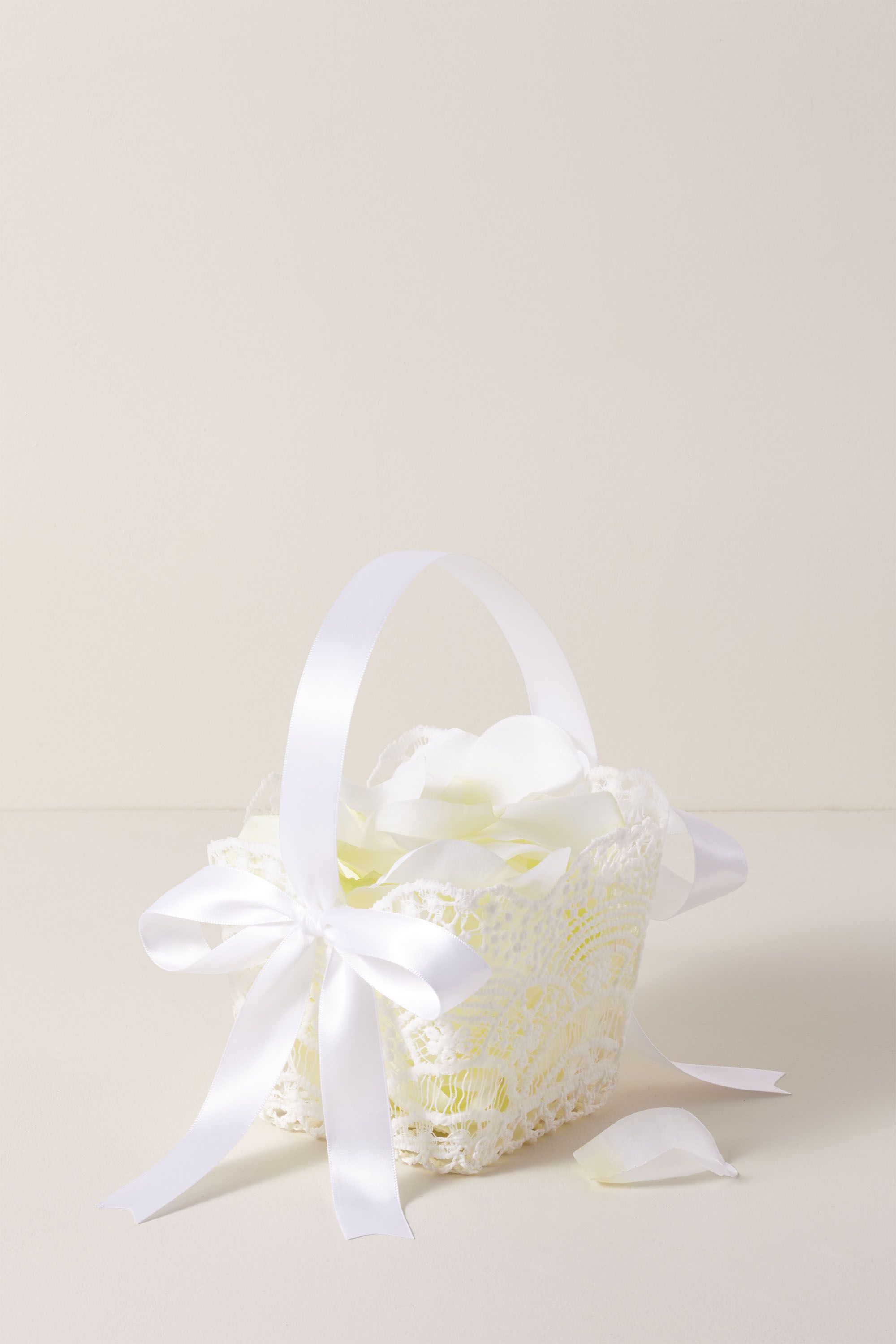 diy satin flower girl basket