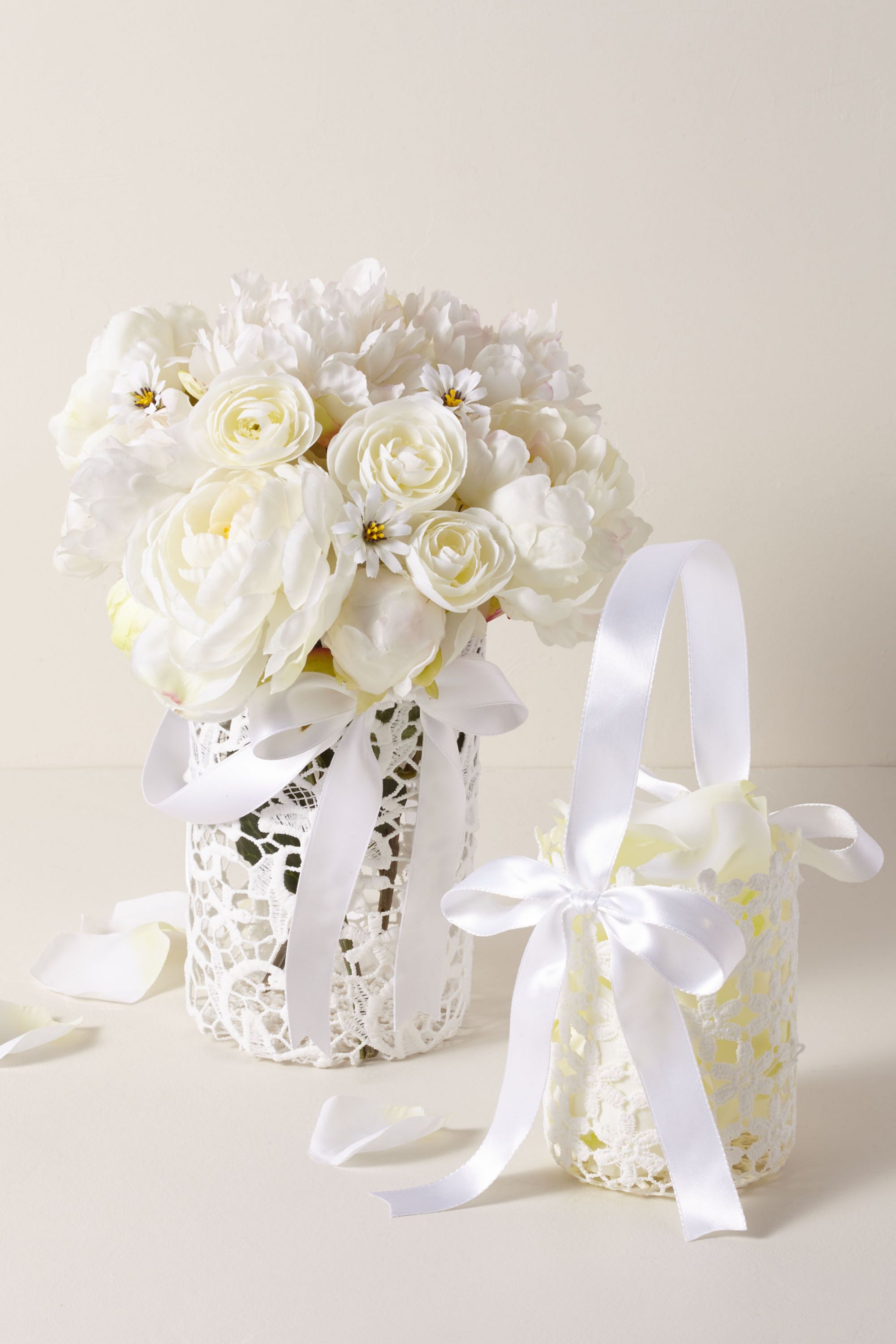 large flower girl basket