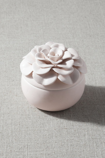 Ceramic Flower Candle - BHLDN