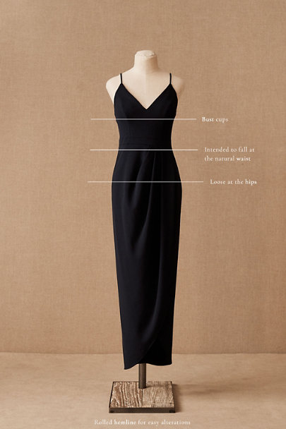 View larger image of Caron V-Neck Crepe Dress