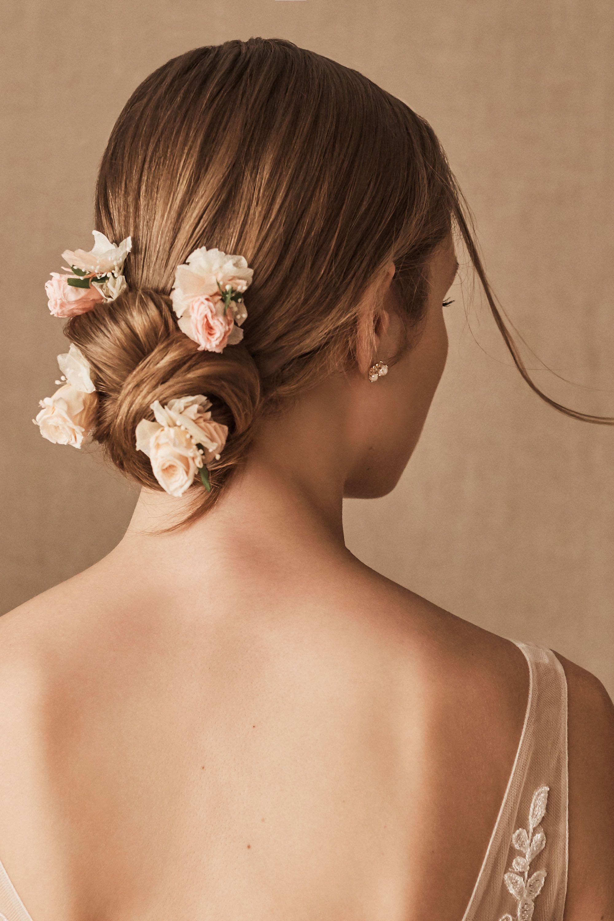 real flower hair pins