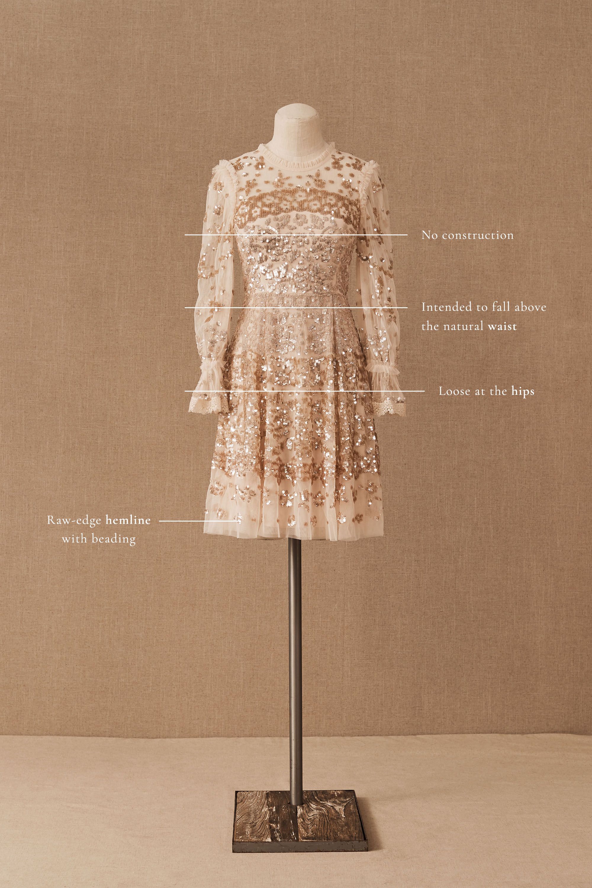 patchwork sequin gown needle and thread