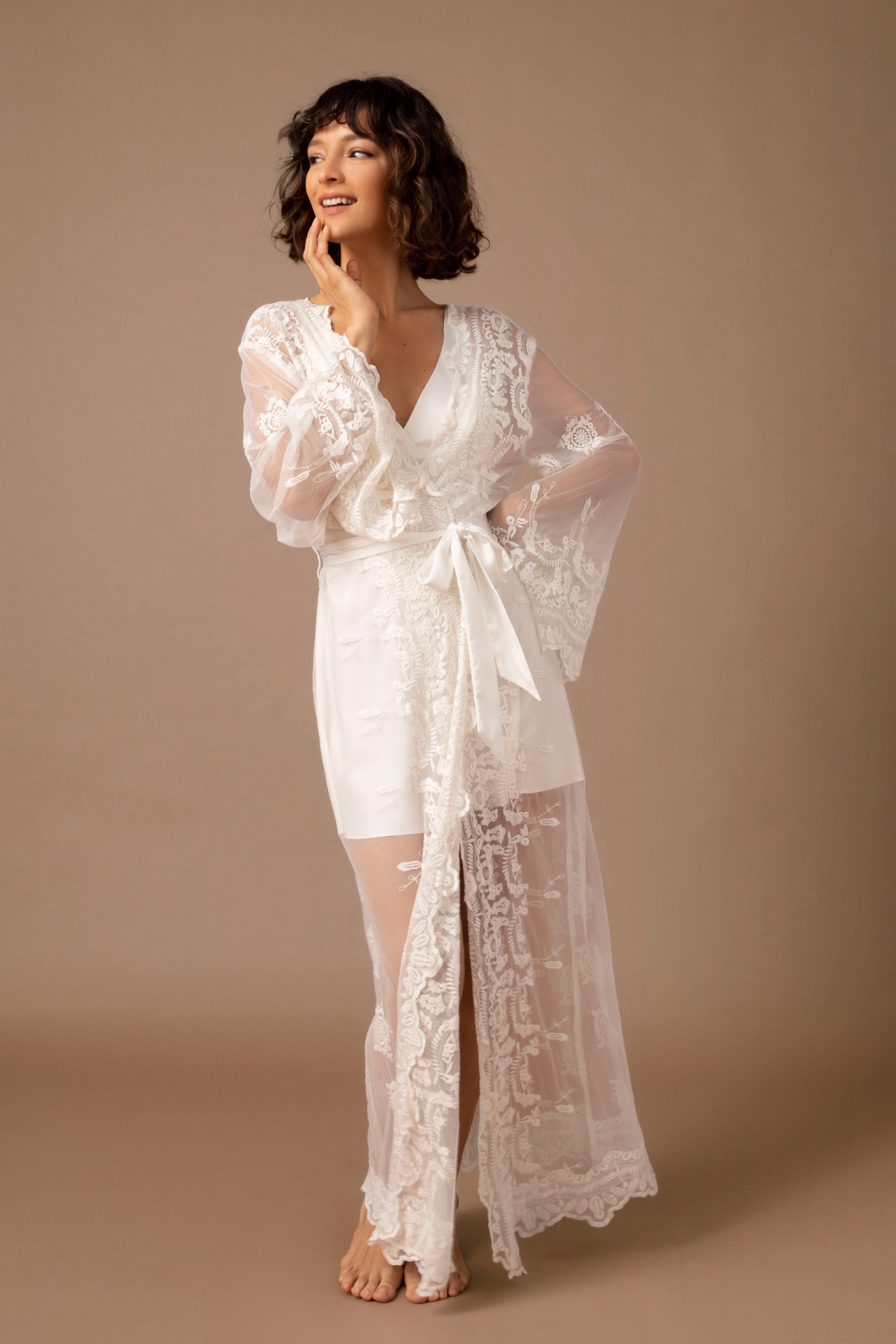 bride white robe