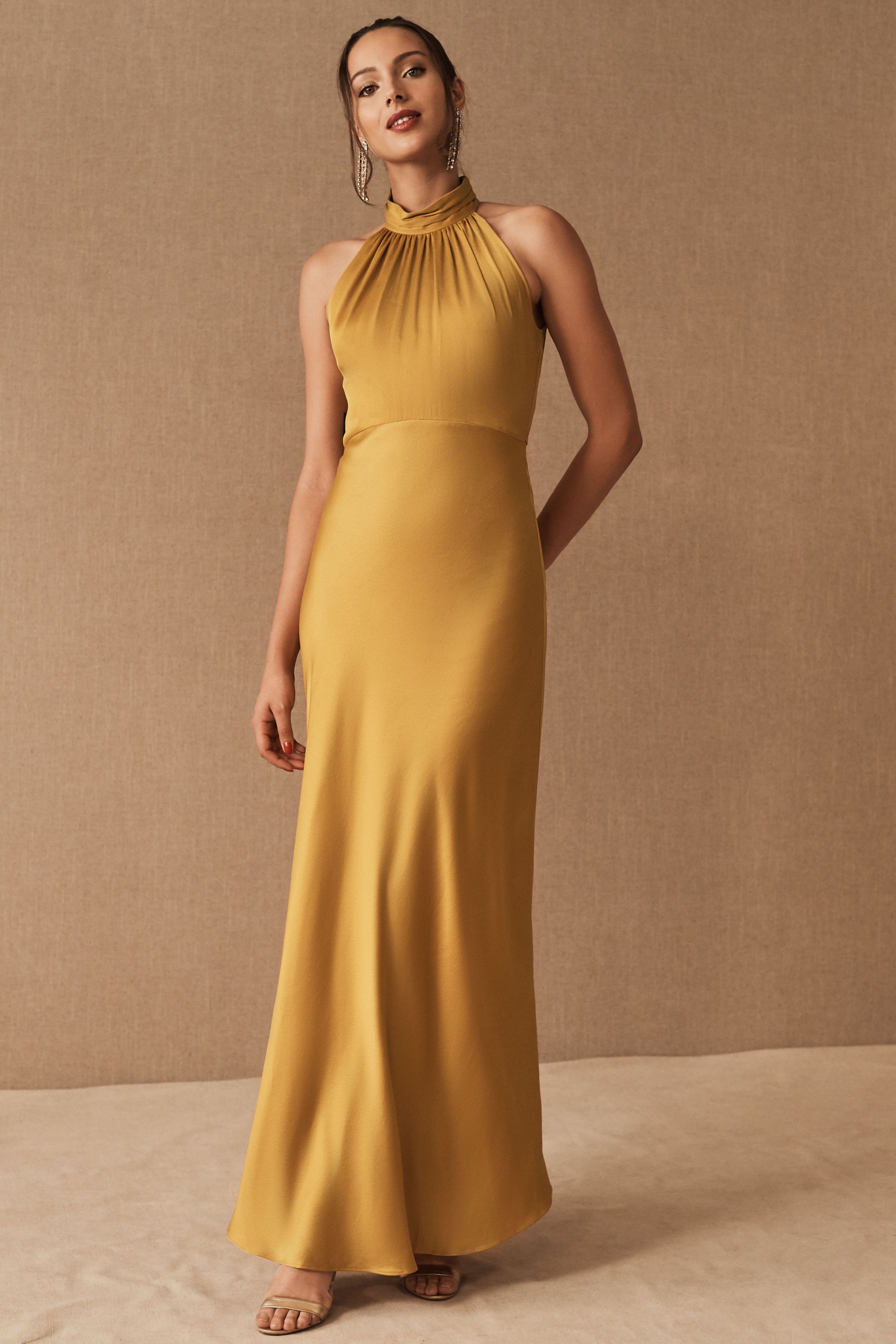 bhldn gold dress