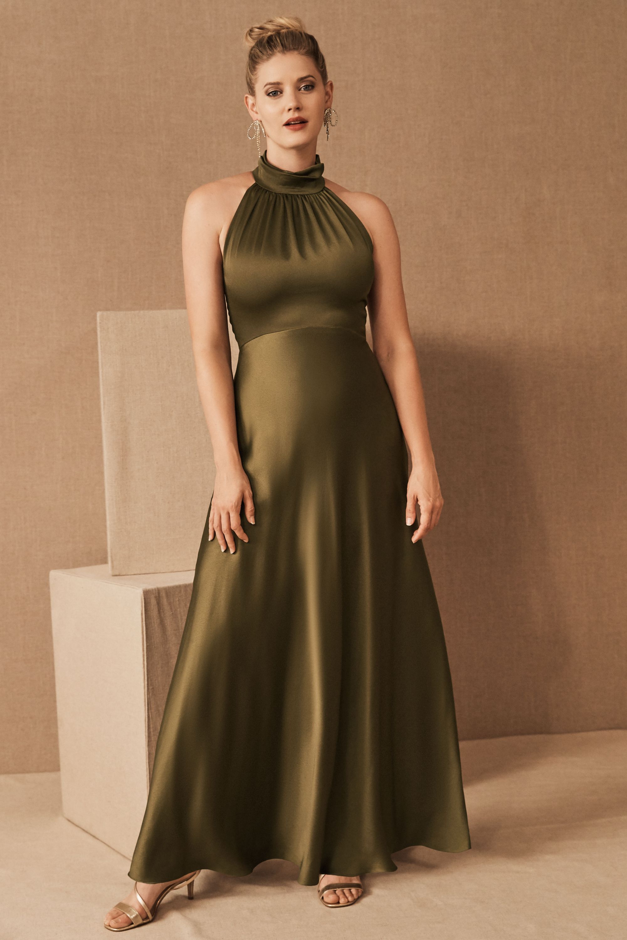 bhldn satin dress