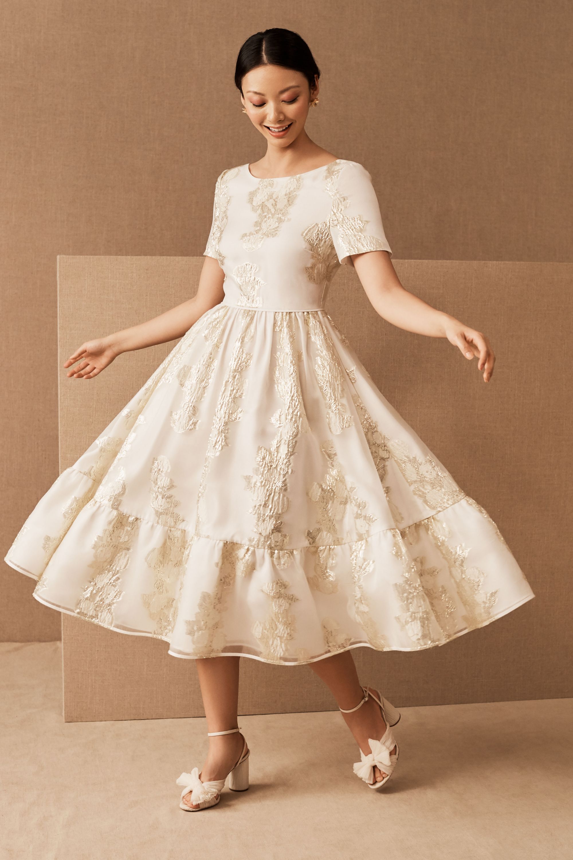 white midi dresses for weddings