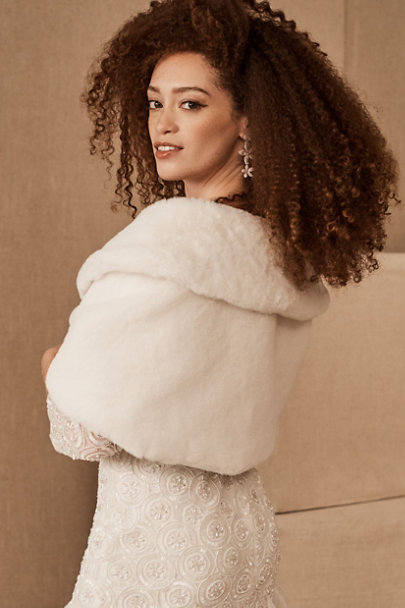 View larger image of BHLDN Maxime Faux Fur Wrap