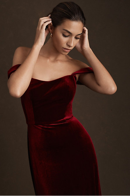 Jenny Yoo Issa Velvet Dress