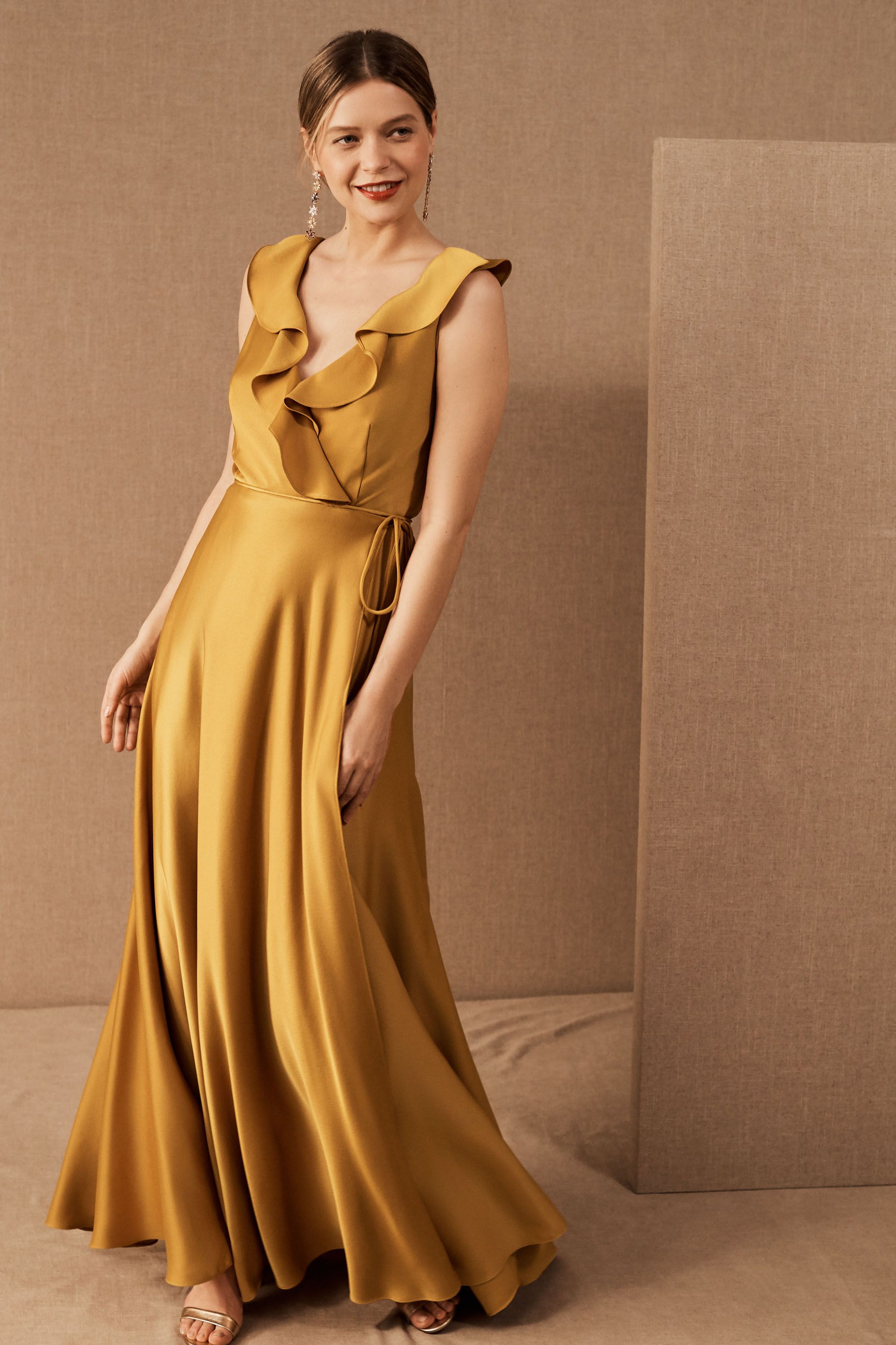 bhldn satin dress