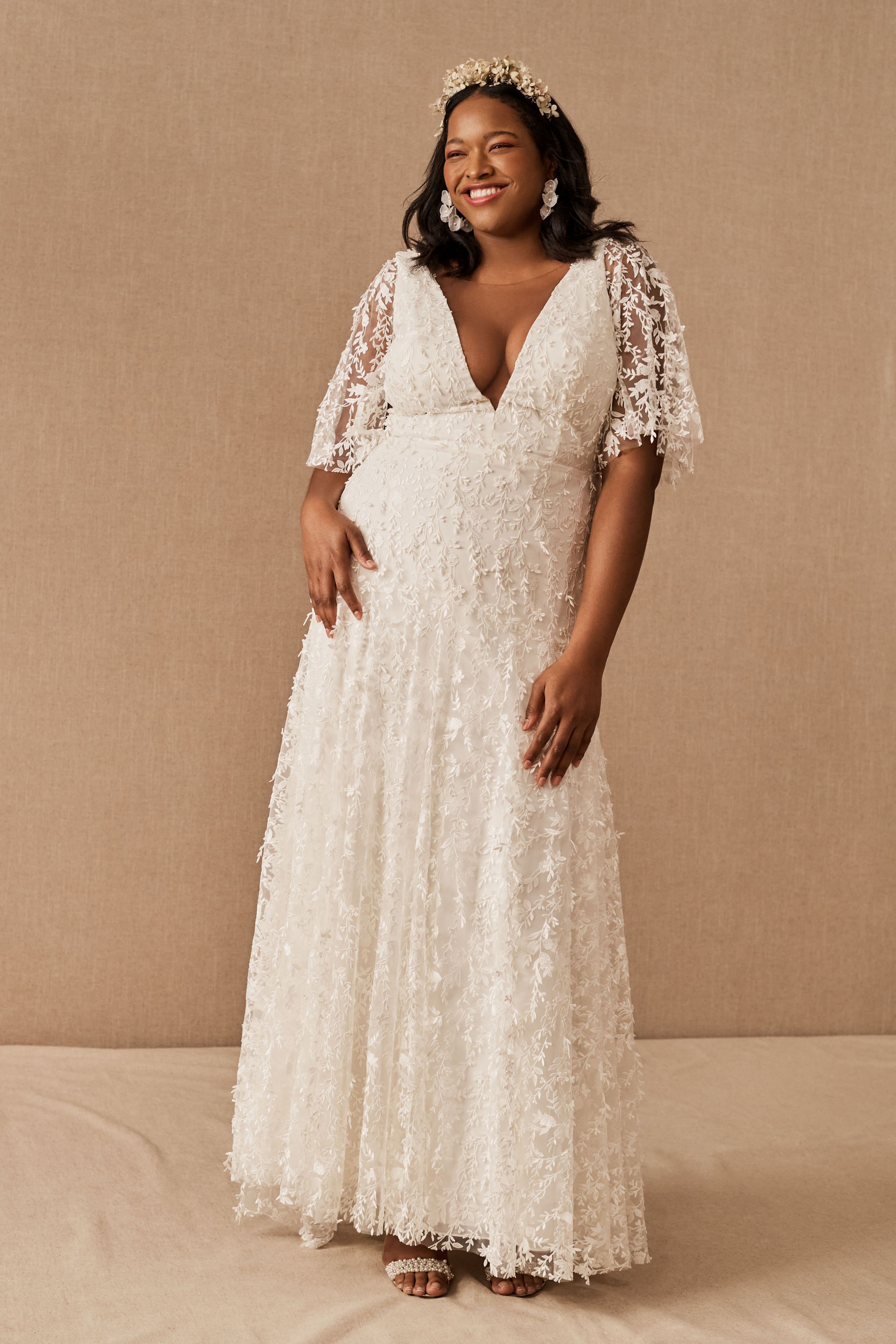 Plus Size Boho Wedding Dresses Gowns Bhldn