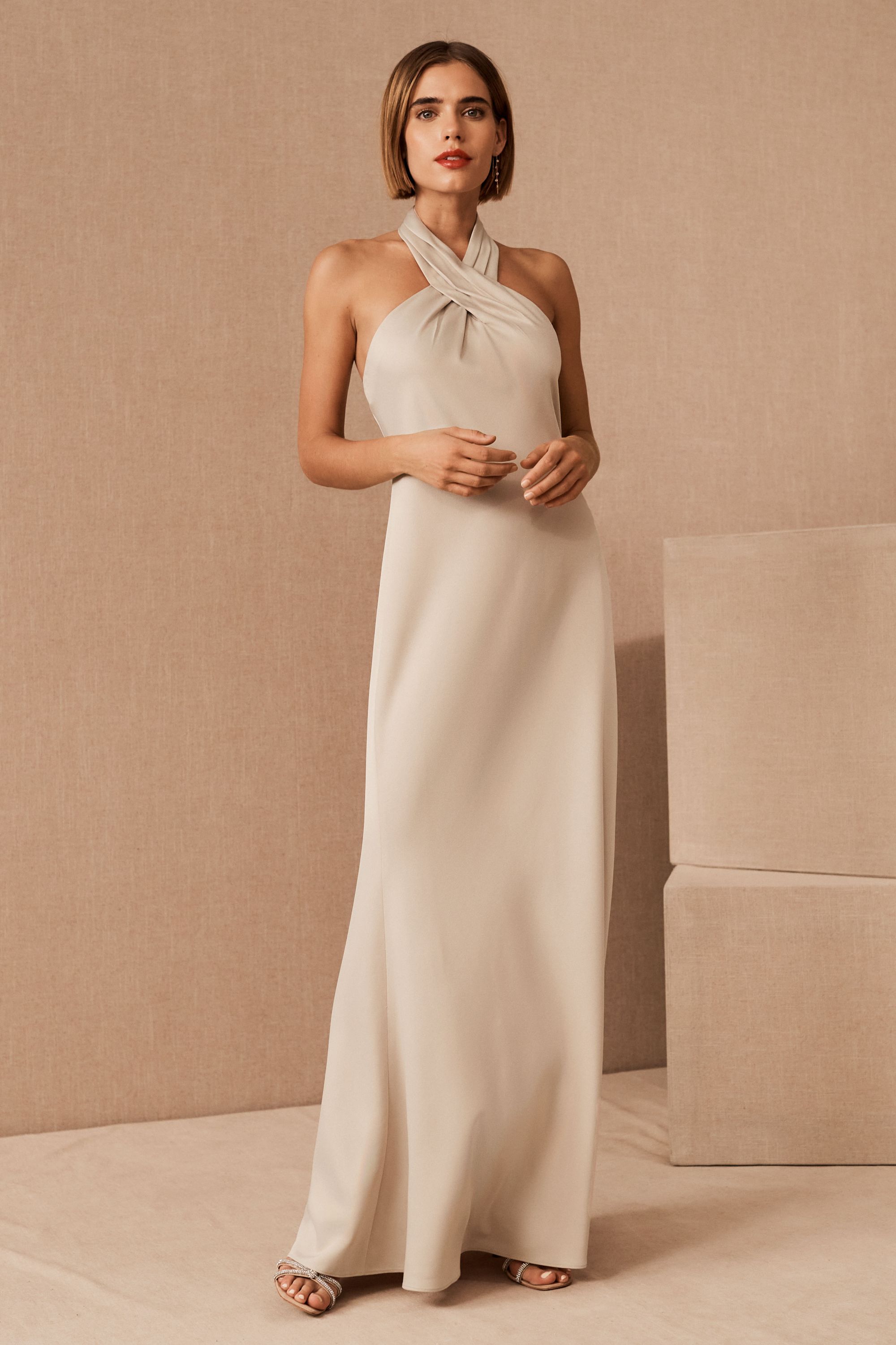 Ruby Satin Charmeuse Dress