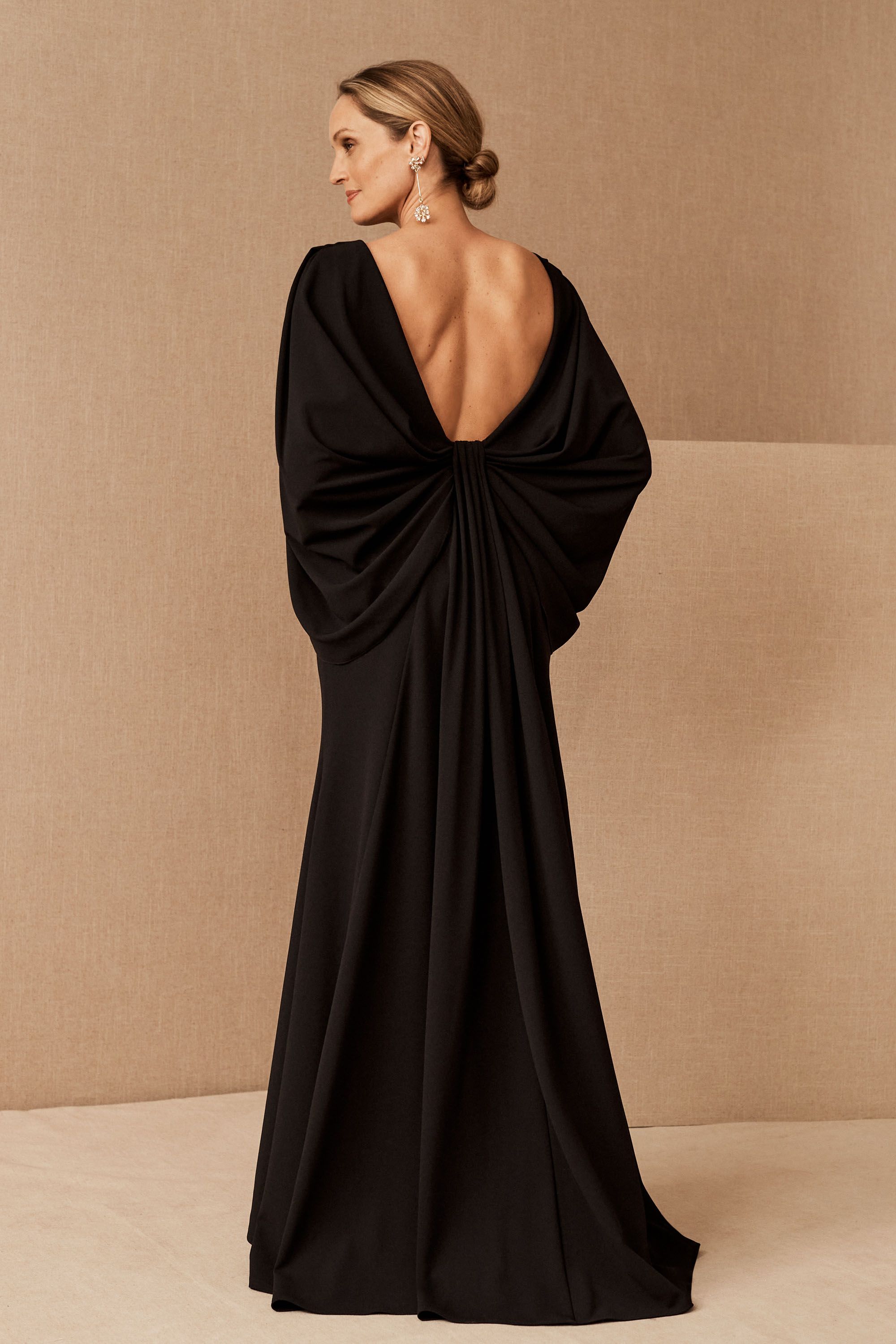 tadashi shoji black gown