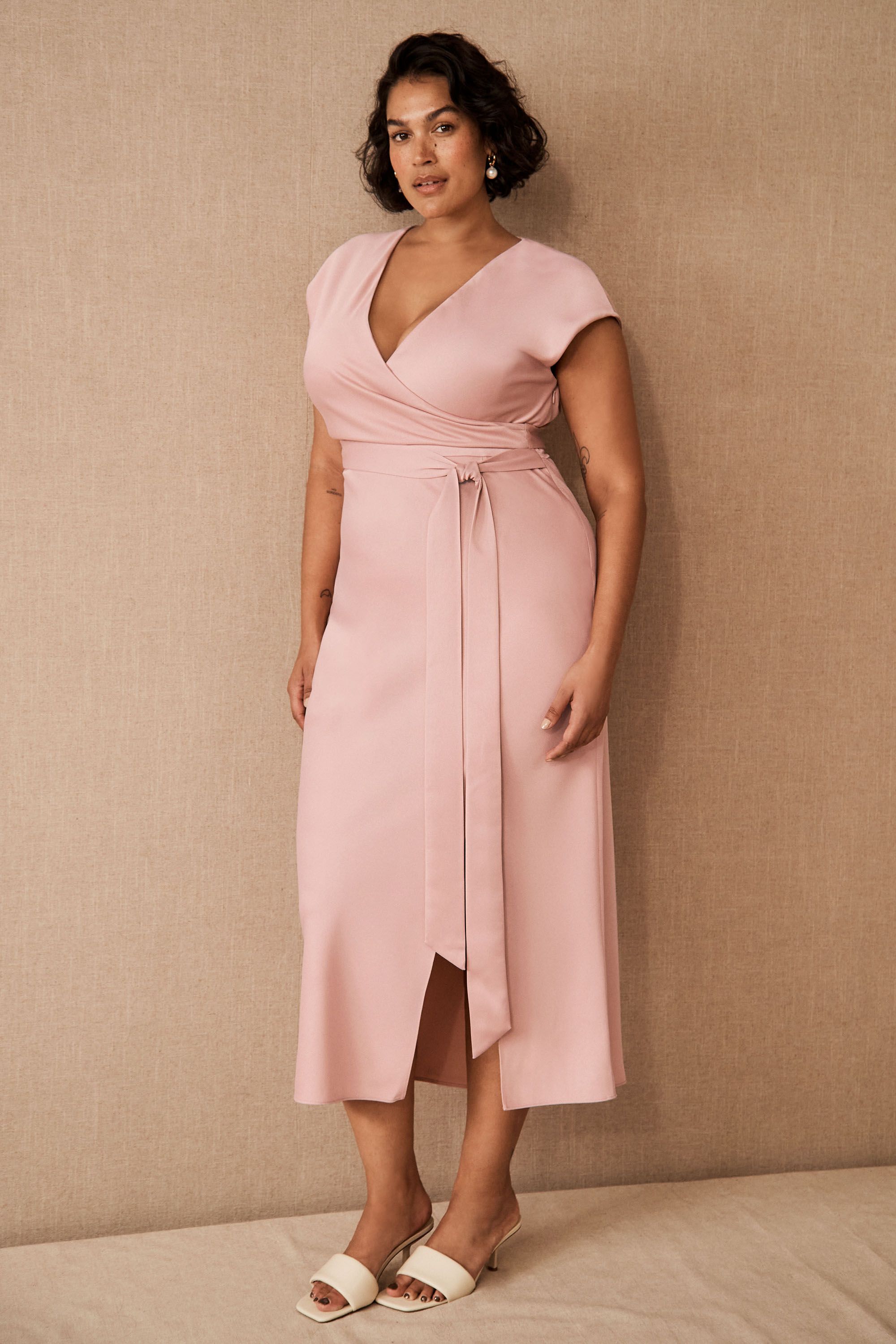 plus size blush gown