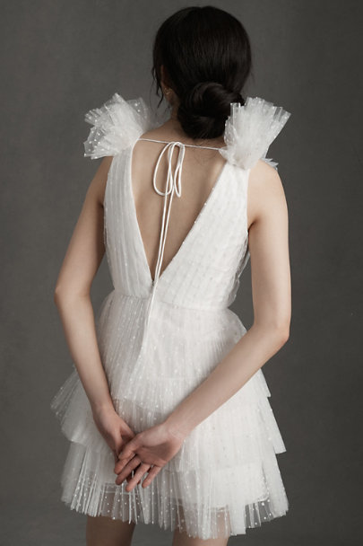 ML Monique Lhuillier – ML Monique Lhuillier Perrie Dress Robes de mariée courtes The Wedding Explorer