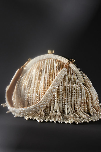 View larger image of Beaded and Pearl Tassel Bag