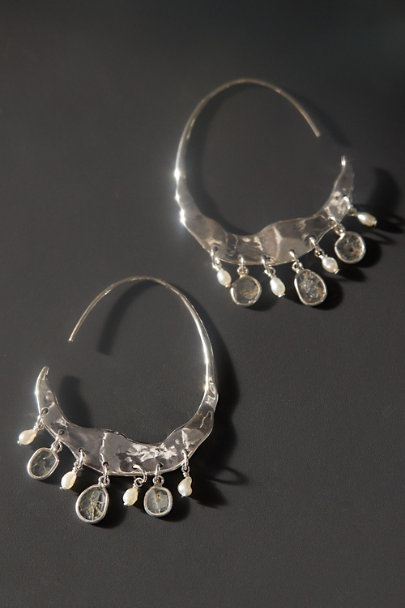 View larger image of Chan Luu Sterling Silver Crescent Earrings