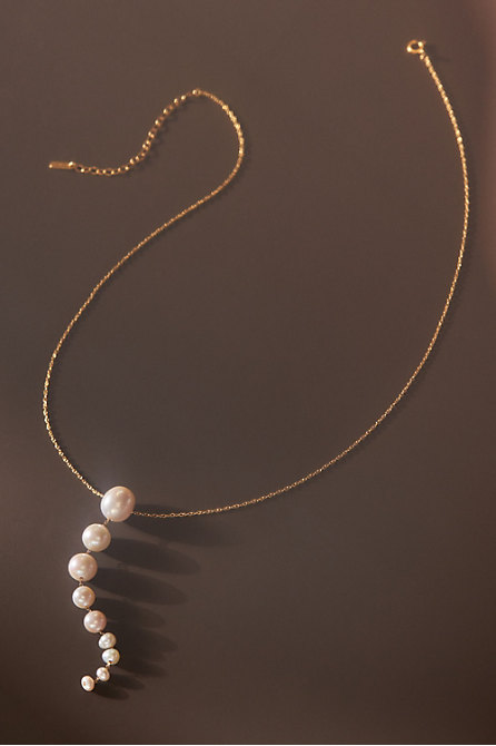 Chan Luu  Cascade Pearl Necklace