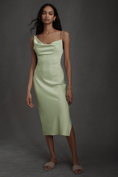 View larger image of  BHLDN August Satin Charmeuse Midi Dress