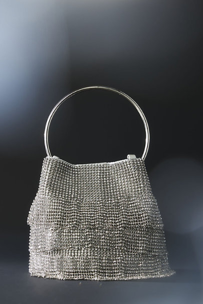 View larger image of Whiting & Davis Solier Ruffle Bucket Bag