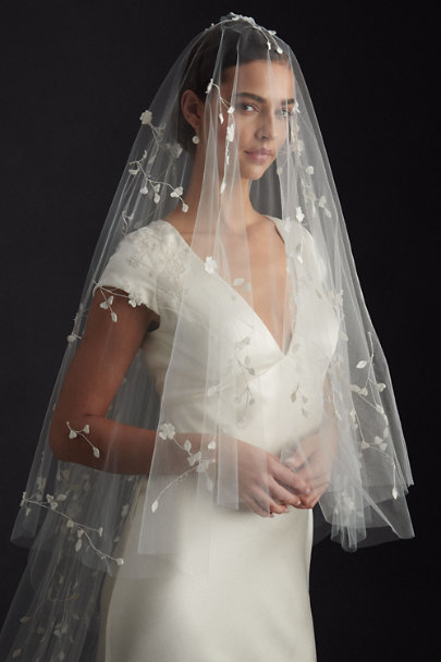 View larger image of Long Floral Veil