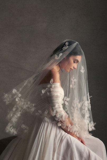 View larger image of Short Three-Dimensional Floral Veil