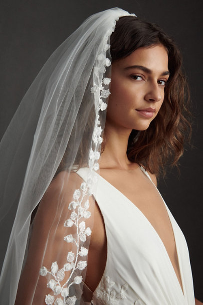 View larger image of Amsale Embroidered Floral Veil