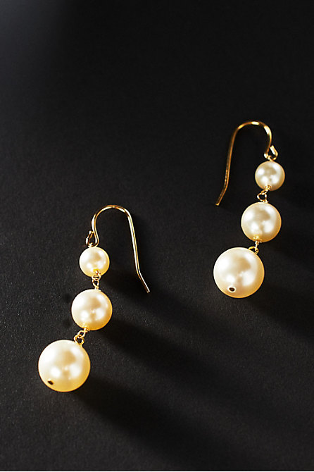 Ti Adoro Crystalline Pearl Drop Earrings