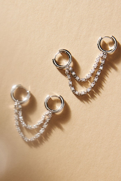 View larger image of Lili Claspe Miska Chain Hoop Earrings
