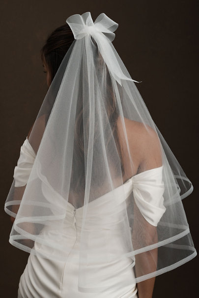 View larger image of  Twigs & Honey Horsehair-Trimmed Veil