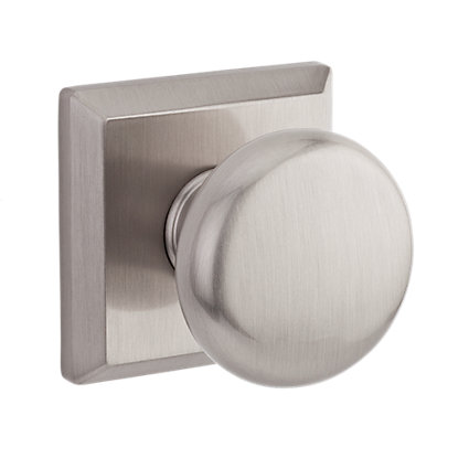 Baldwin Reserve PSFEDRTSR112X150 Passage Right Hand Federal Lever and Traditional Square Rose Venetian Bronze by Satin Nickel Finish