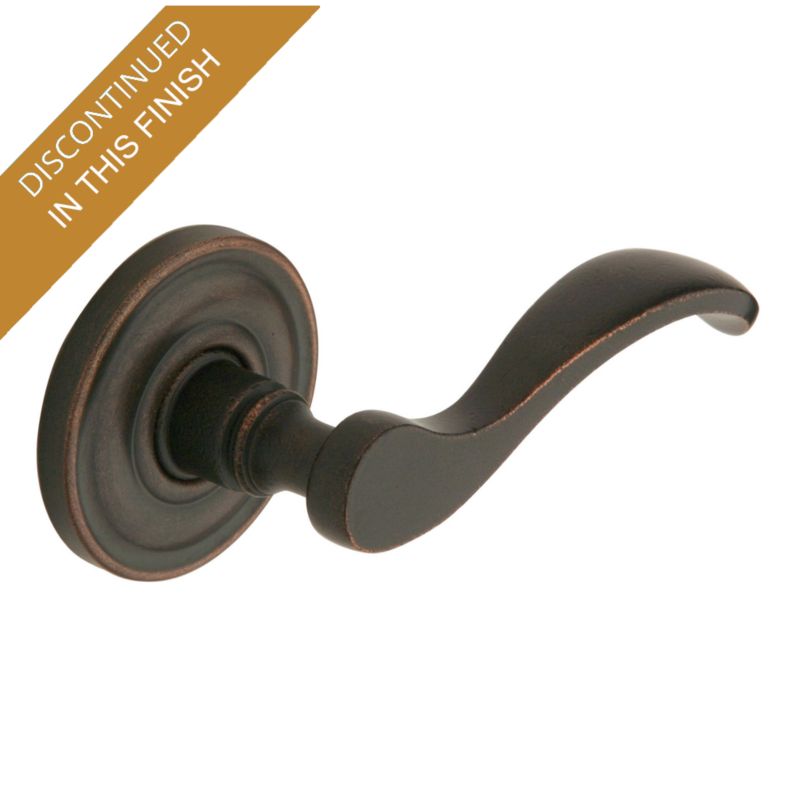 Split Finishes Available Baldwin Curve Privacy Lever Set