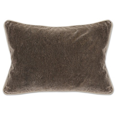 Buy Villa Home Velvet Heirloom Oblong Throw Pillow in Brown from Bed Bath & Beyond