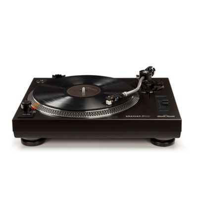  turntable in black the crosley c200a bk direct drive turntable will