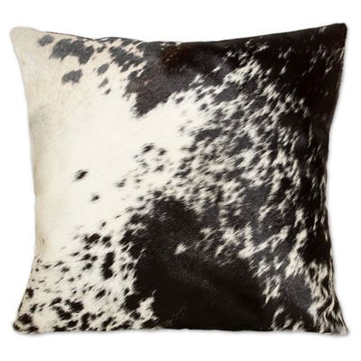 rectangular cowhide pillow