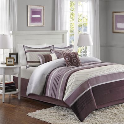madison park quinn 7 piece queen comforter set 90 in.x 90 in