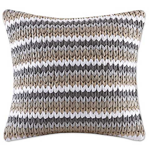 Madison Park Stripe Woven 20-Inch Square Decorative Pillow - Bed Bath & Beyond