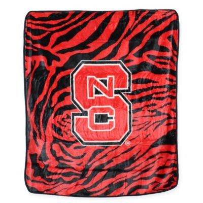 logo nc state wolfpack frosty fleece throw blanket