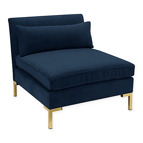 Buy Skyline Furniture Kira Chair in Navy from Bed Bath ...
