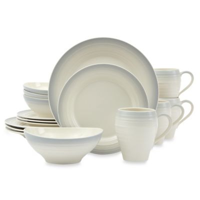 Mikasa® Swirl Ombre 16-Piece Dinnerware Set in Grey - Bed Bath & Beyond