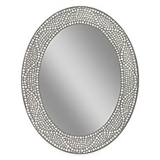 image of Opal Mosaic 23-Inch x 29-Inch Large Frameless Wall Mirror