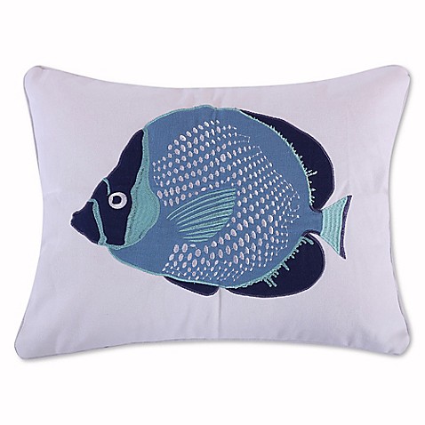 Levtex Home Sea Point Fish Oblong Throw Pillow in Blue - Bed Bath & Beyond