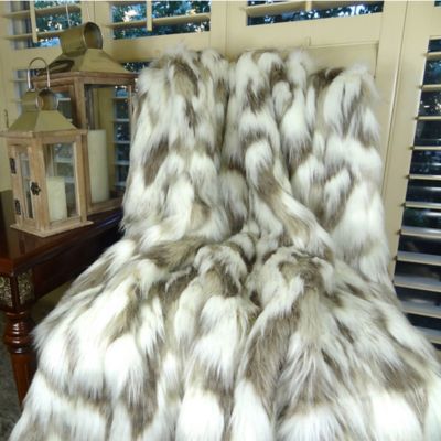 378 King Size Canadian Raccoon Genuine Fur Blanket Real ...