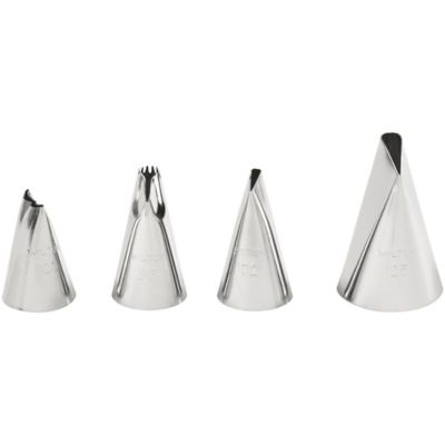 Wilton 4-Piece Ruffles Cake Decorating Tip Set - Bed Bath ...