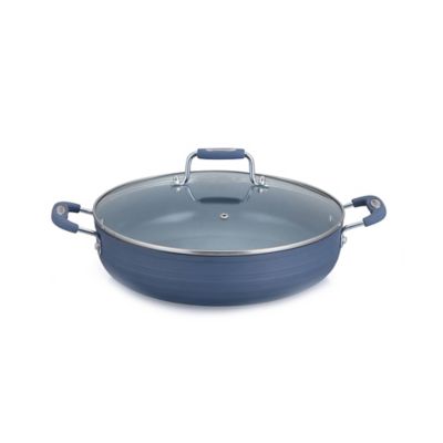 Healthy Choice Nonstick Covered Fry Pan in Matte Blue - Bed Bath & Beyond