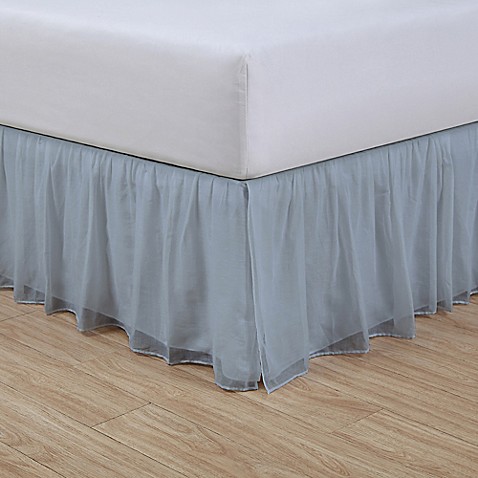 Cotton Voile 15-Inch Bed Skirt - Bed Bath & Beyond