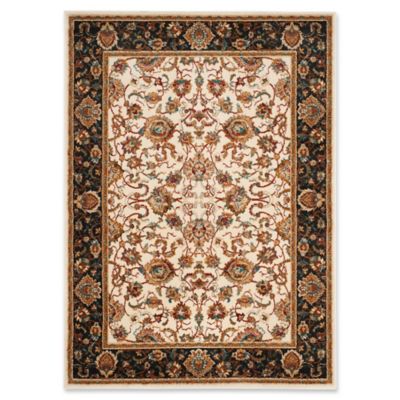 Buy Safavieh Summit Floral Damask 3-Foot x 5-Foot Area Rug in Ivory/Dark Grey from  Bed Bath & Beyond