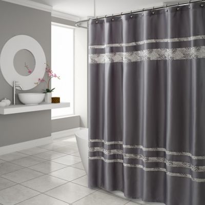 Croscill® Spa Tile Shower Curtain in Grey - Bed Bath & Beyond
