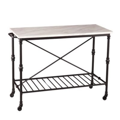 Southern Enterprises Morenci Kitchen Island In Black - Bed Bath & Beyond